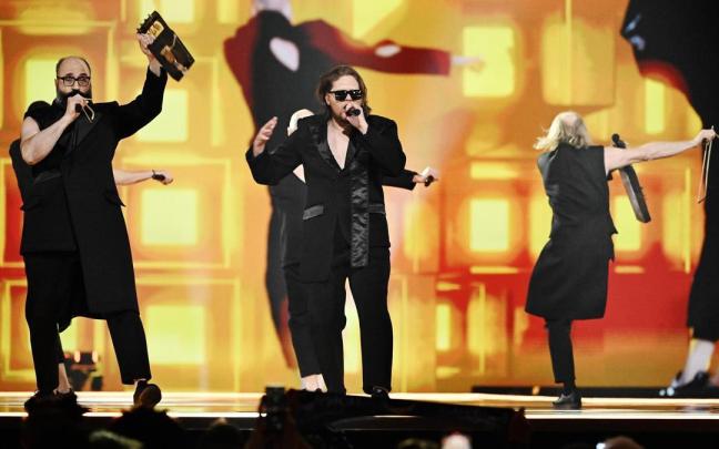 Los representantes de Estonia en la final de Eurovisión.