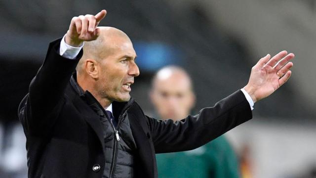 Zinedine Zidane, durante su etapa como entrenador del Real Madrid.