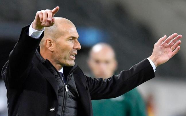 Zinedine Zidane, durante su etapa como entrenador del Real Madrid.