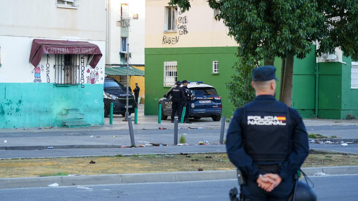 Operación de la Policía Nacional en Las Tres Mil Viviendas de Sevilla.