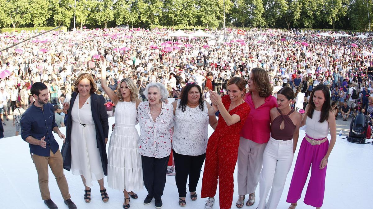 Cierra de campaña electoral de Sumar en Madrid