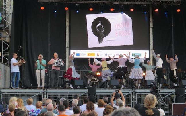 La presentación del documental, hace un año en Zumarraga.