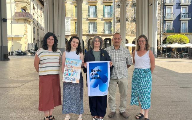 Presentación de los carteles de las fiestas de Santa Ana 2025 de Ordizia.
