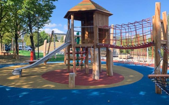 El parque de Bizkotxalde está sufriendo daños por actos vandálicos