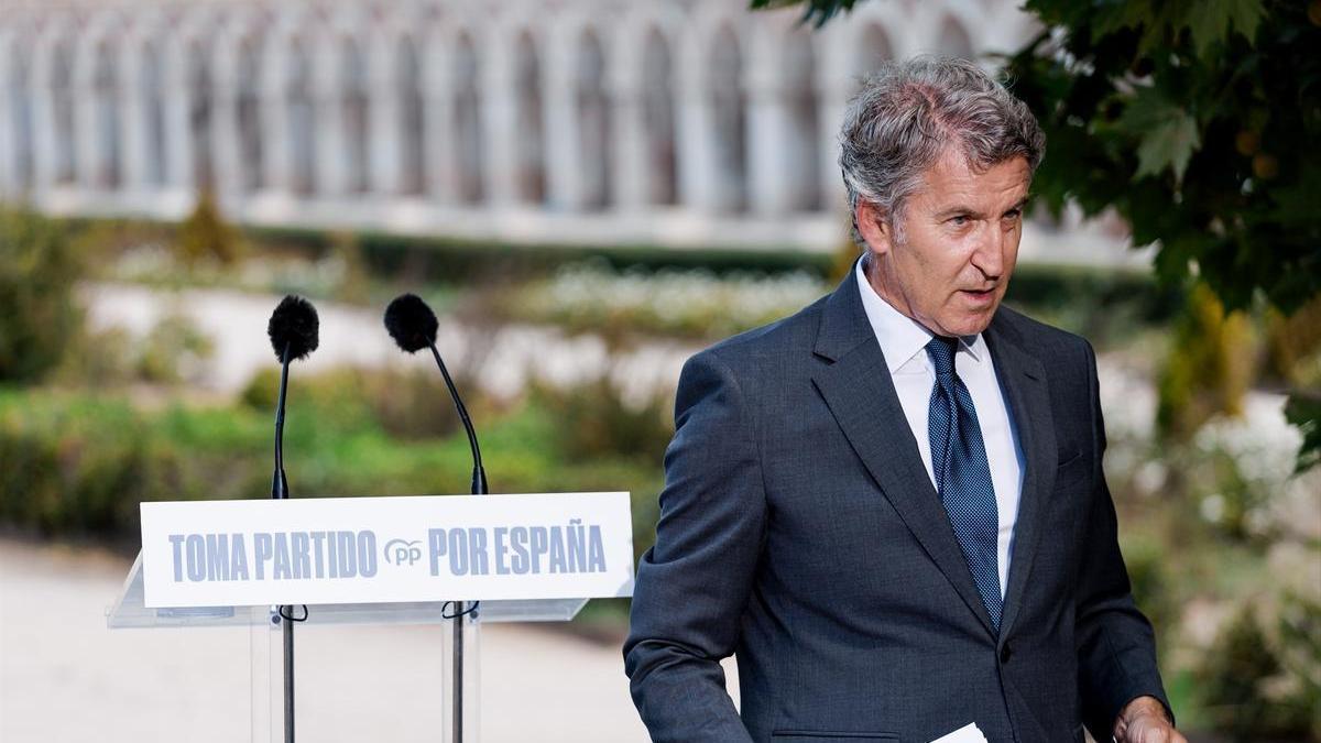 El presidente del Partido Popular, Alberto Núñez Feijóo.