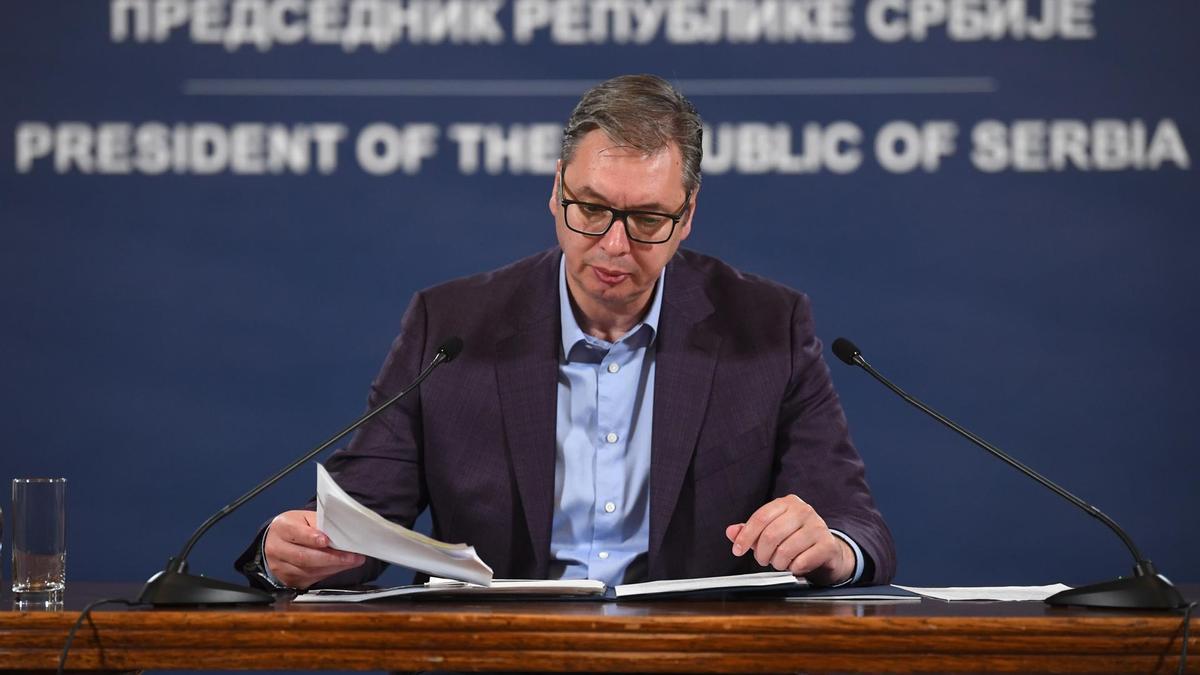 El presidente de Serbia, Aleksandar Vucic.