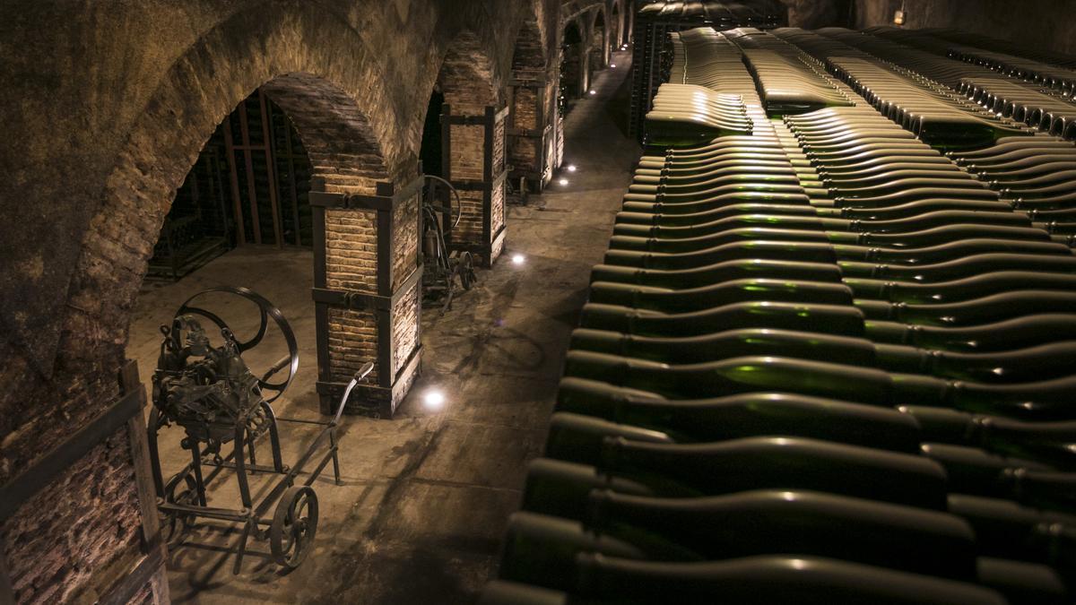 El interior de la bodega de Torelló Viticultores.