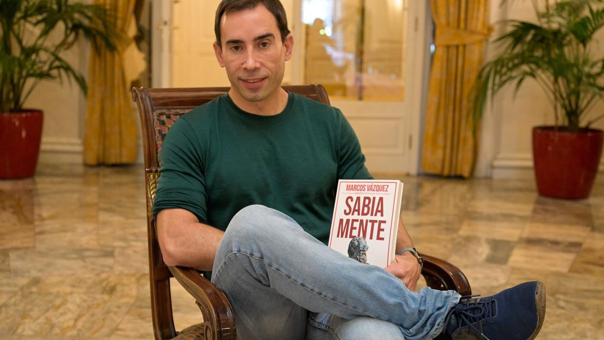 Marcos Vázquez durante la entrevista.