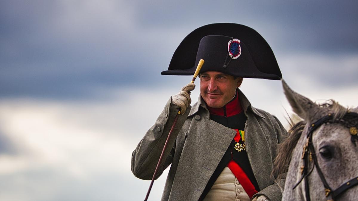 Recreación de Napoleón Bonaparte.