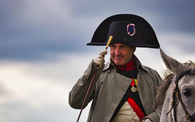 Recreación de Napoleón Bonaparte.