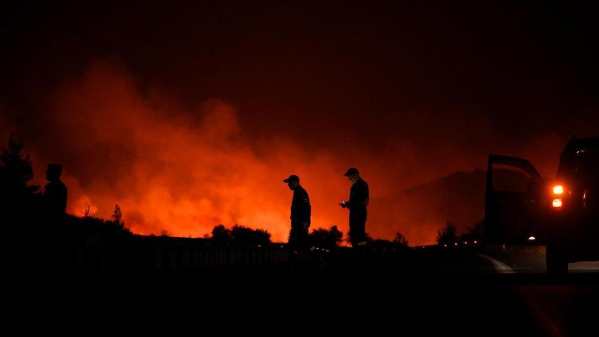 Imagen de archivo de los incendios forestales en Grecia.+-