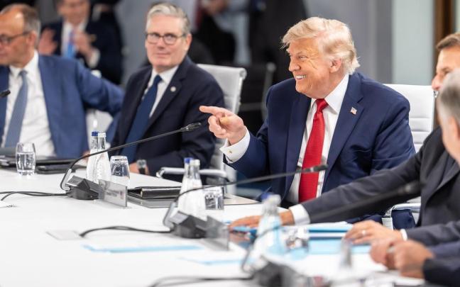 Trump, en la cumbre del G7 en Francia.