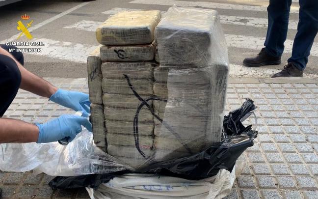 Imagen de la droga decomisada.