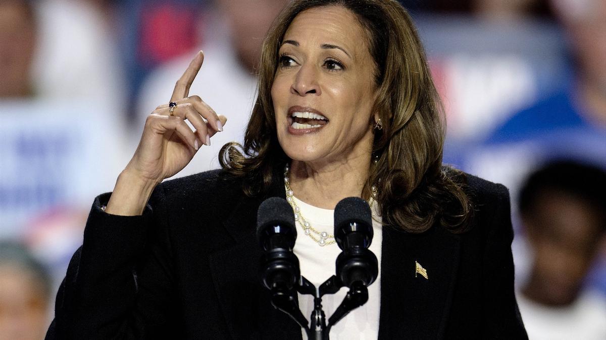 La vicepresidenta de Estados Unidos y candidata demócrata a la Casa Blanca, Kamala Harris.