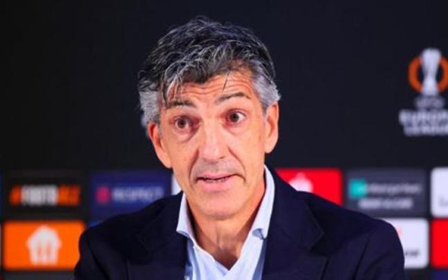 Imanol, durante una rueda de prensa. / N.G.