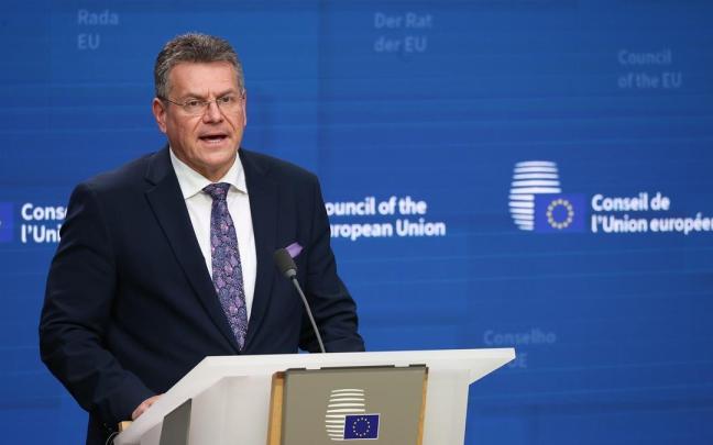 El comisario responsable de Relaciones Interinstitucionales, Maros Sefcovic, en una foto de archivo.