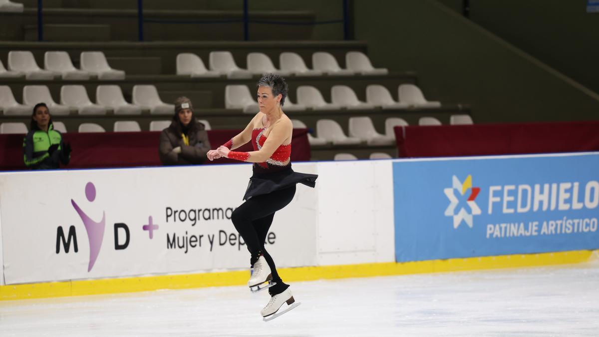 La patinadora de Arrigorriaga disfrutó en su regreso a la competición