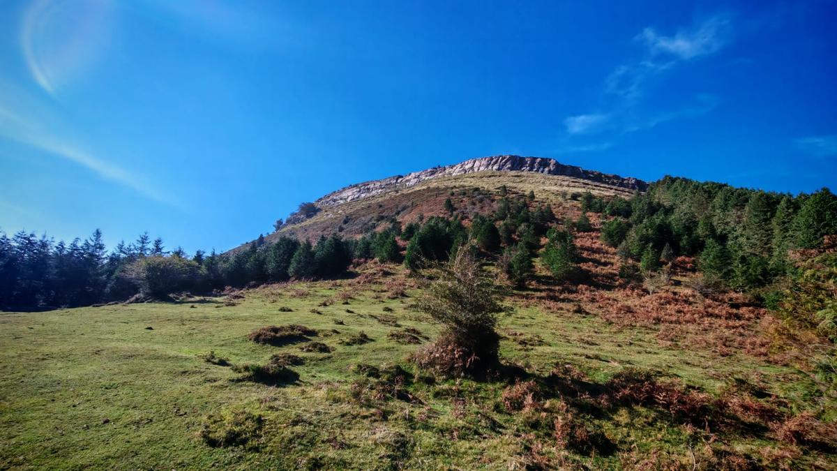El ultimo repecho, duro, para llegar a la cima de Arralde