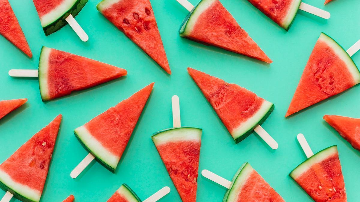 Sandía en porciones