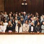 Recibimiento este lunes a las y los estudiantes procedentes de una docena de países que se incorporan a la vida académica y universitaria de Deusto.