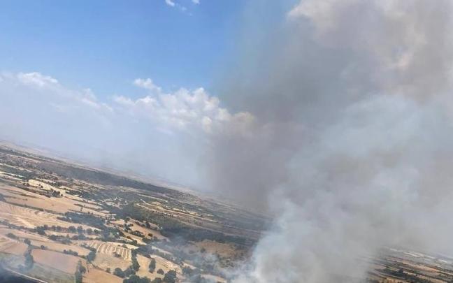 Imagen de la zona afectada por el incendio / BOMBERS DE LA GENERALITAT Imagen de la zona afectada por el incendio
