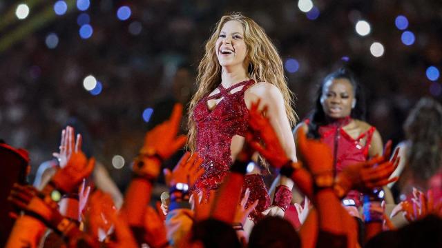 Shakira, durante una de sus actuaciones.