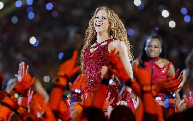 Shakira, durante una de sus actuaciones.