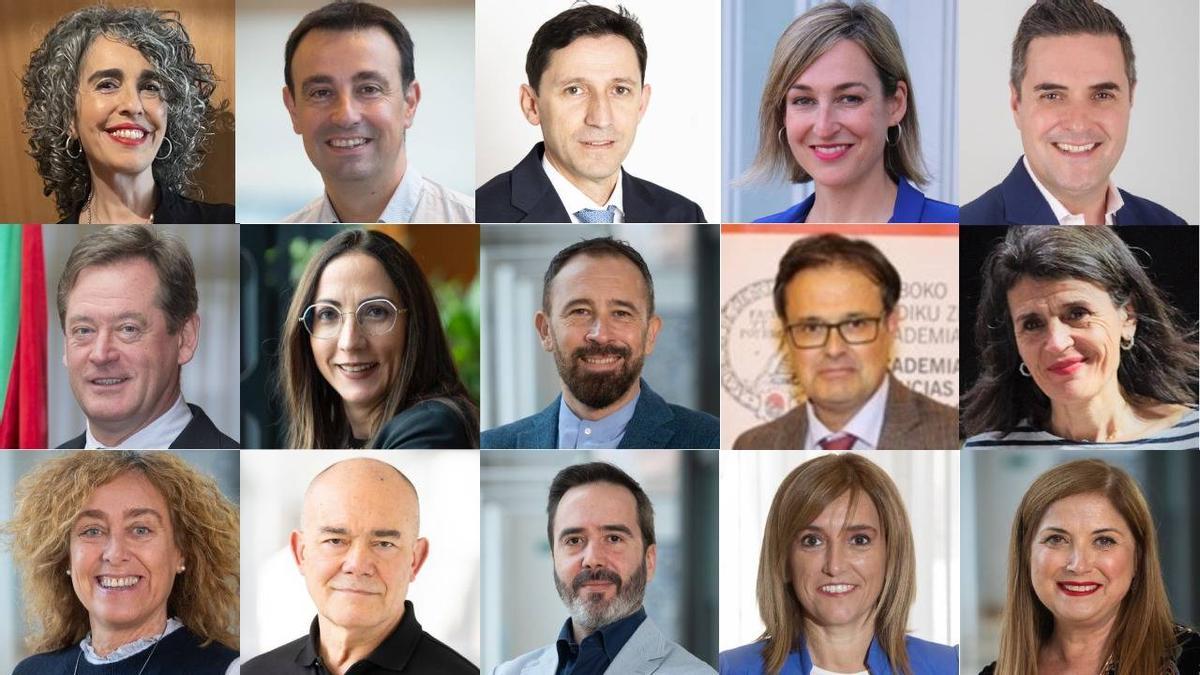 Estos son los nuevos consejeros y consejeras del Gobierno vasco.