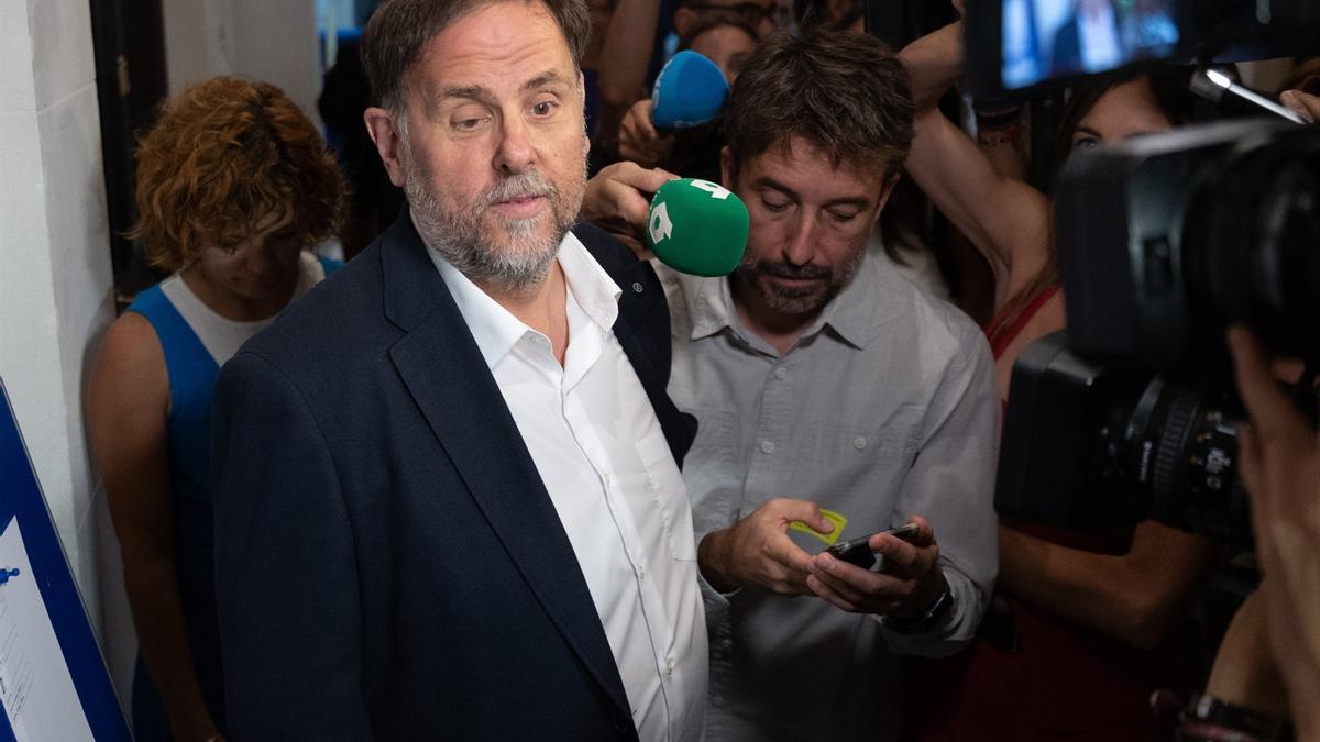 El presidente de ERC, Oriol Junqueras.