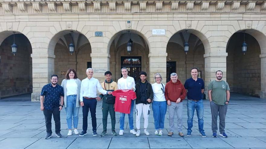 Foto de la presentación de los avances en el proyecto 'Zubia Kirola', que ha tenido lugar esta mañana en el Ayuntamiento de Irun.
