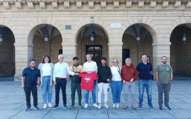 Foto de la presentación de los avances en el proyecto 'Zubia Kirola', que ha tenido lugar esta mañana en el Ayuntamiento de Irun.
