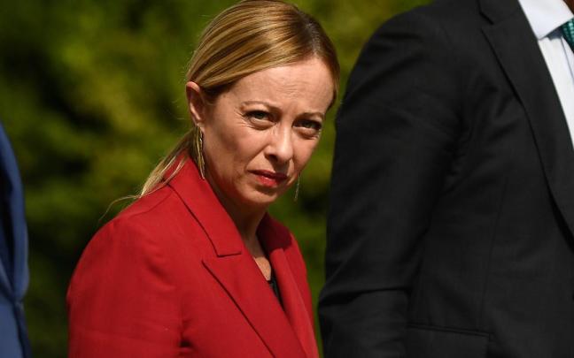 La presidenta del Consejo de Ministros de Italia, Giorgia Meloni.