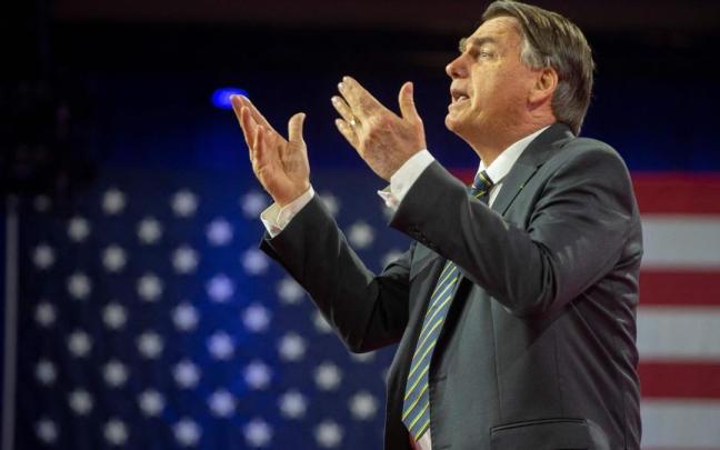 Bolsonaro interviene en la Conferencia de Acción Política Conservadora (CPAC).