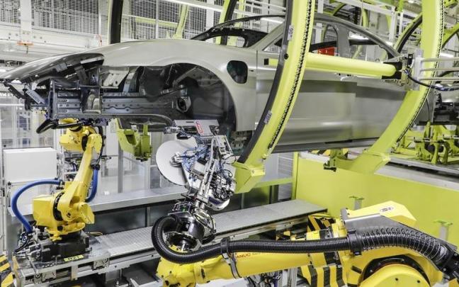 Fabrica de vehículos de Porsche.