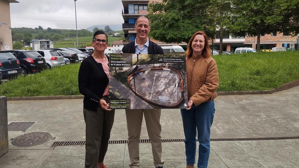 Presentación del nuevo espacio deportivo de Etxeberri