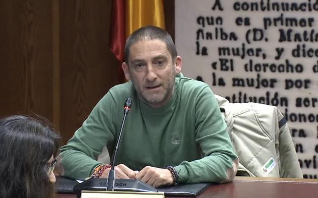 El empresario Cristian Corvillo, durante la comisión de investigación del 'caso Koldo', en el Senado.