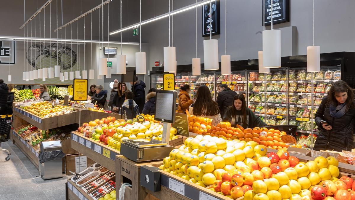 Interior de un Supermercado BM similar al que llegará a Salburua en la recta final de este año