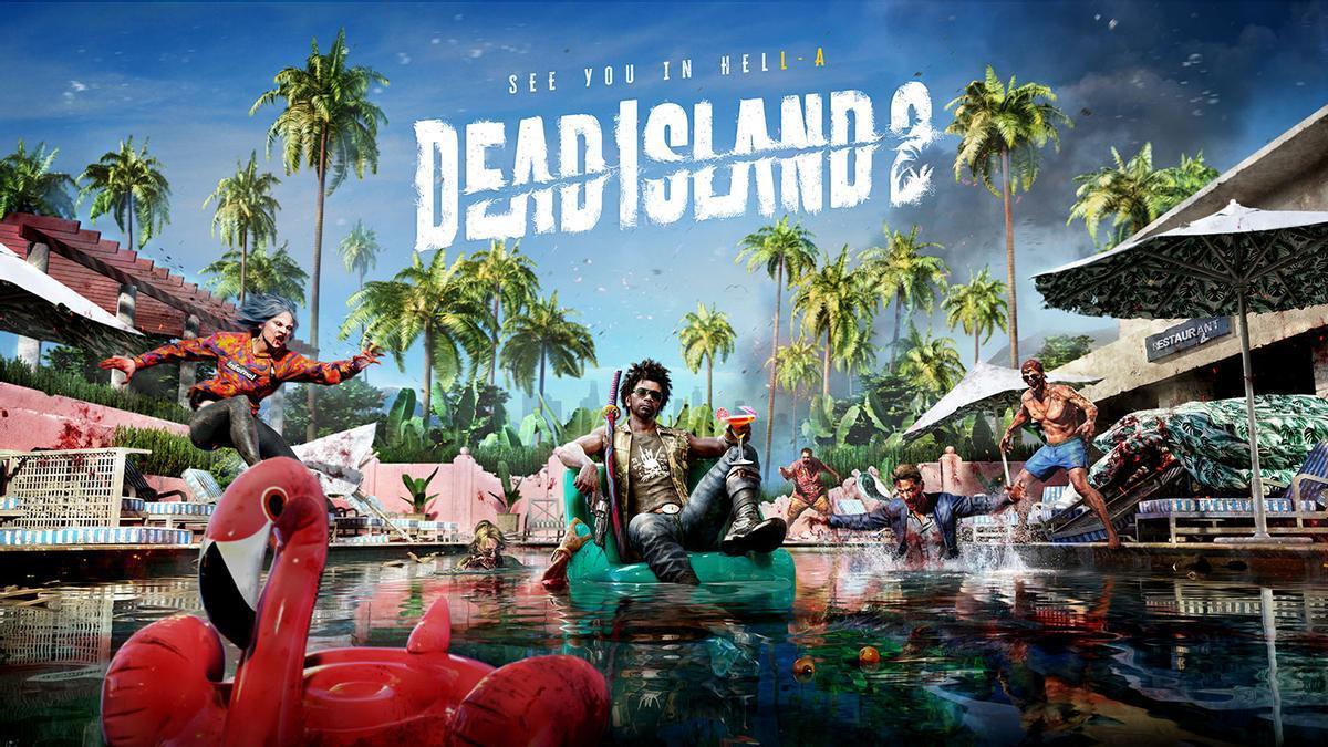 Ilustración de portada de 'Dead Island 2', protagonizada por el 'zombie slayer' Jacob.