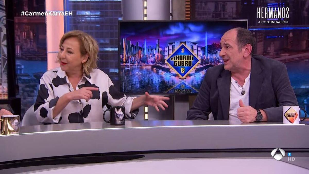 El tenso momento de Pablo Motos por un corte de Karra Elejalde en 'El Hormiguero'.