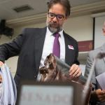 El presidente de Renfe, Álvaro Fernández Heredia, ante la Comisión de Investigación sobre el estado de la red ferroviaria, en el Senado, a 30 de abril de 202.