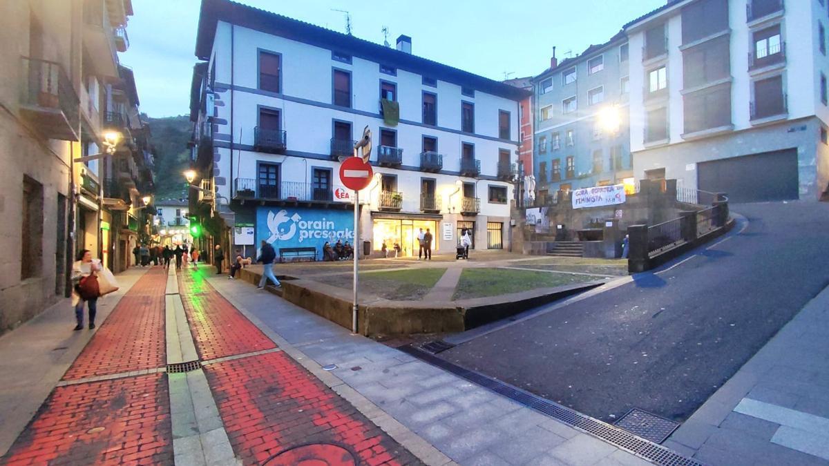 Vista del centro del casco urbano de Soraluze.