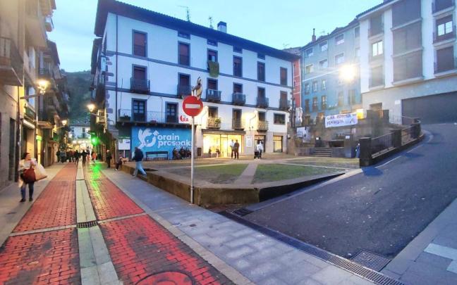 Vista del centro del casco urbano de Soraluze.