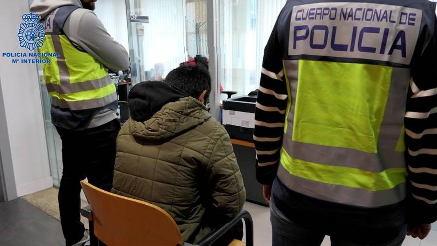 El varón detenido en dependencias de la Policía Nacional.