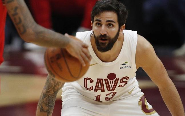 Ricky Rubio, en un partido con los Cleveland Cavaliers / EFE Ricky Rubio, en un partido con los Cleveland Cavaliers