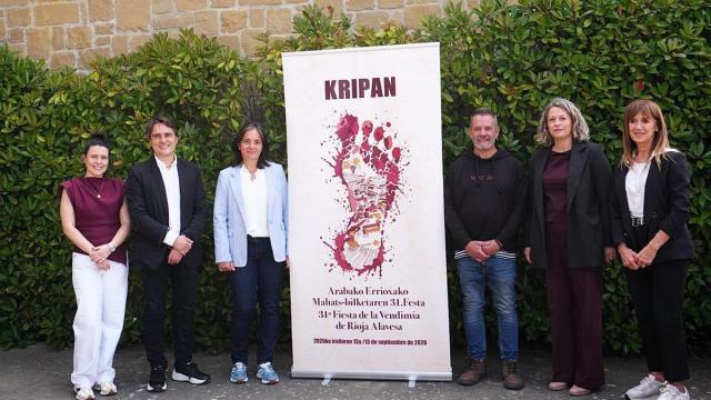 Presentación del cartel de la XXXI Fiesta de la vendimia de Rioja Alavesa