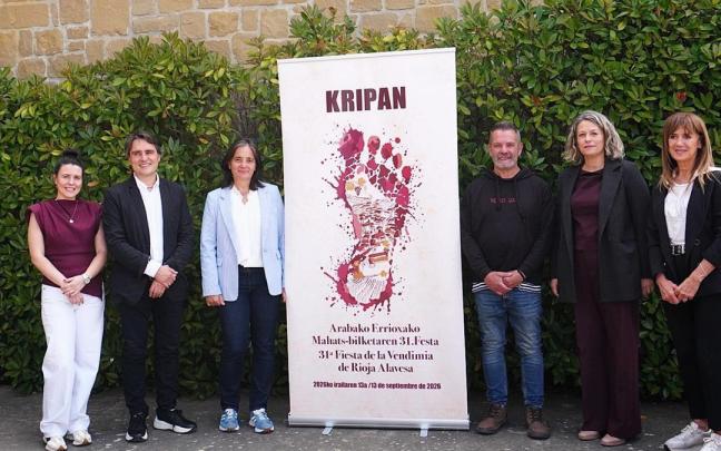 Presentación del cartel de la XXXI Fiesta de la vendimia de Rioja Alavesa