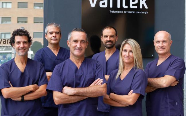 Equipo de profesionales de Varitek, que cuenta con clínicas en Donostia, Bilbao y Vitoria-Gasteiz.