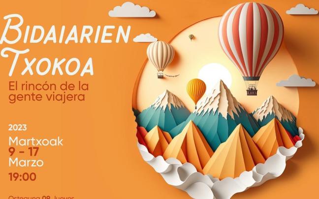Bidaiarien Txokoa ekimenaren kartela.
