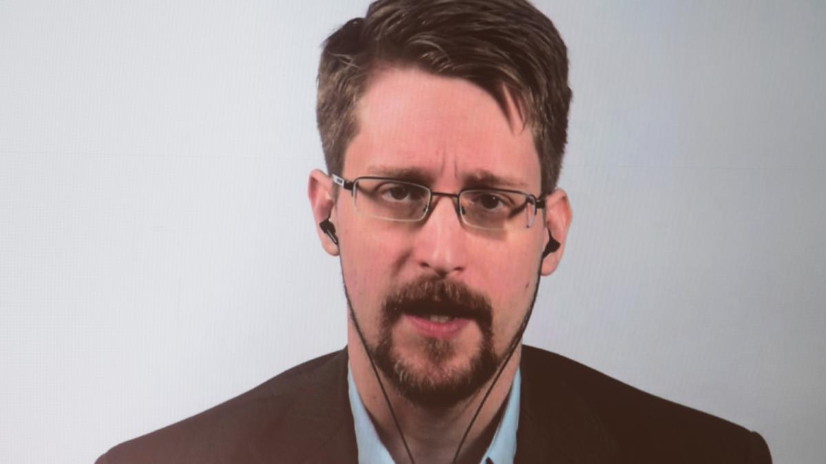 Edward Snowden, en una videconferencia sobre su libro