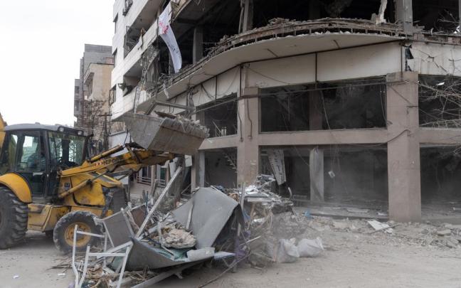 Imagen de un edificio destruido en Irán por los ataques de Estados Unidos e Israel.